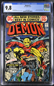 The Demon #1 CGC 9.8 White Pages (8/72) Origin and 1st appearance of the Demon (Etrigan) and Randu.