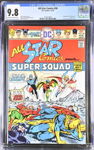 All-Star Comics #58 CGC 9.8 OW-W Pages First appearance of Power Girl