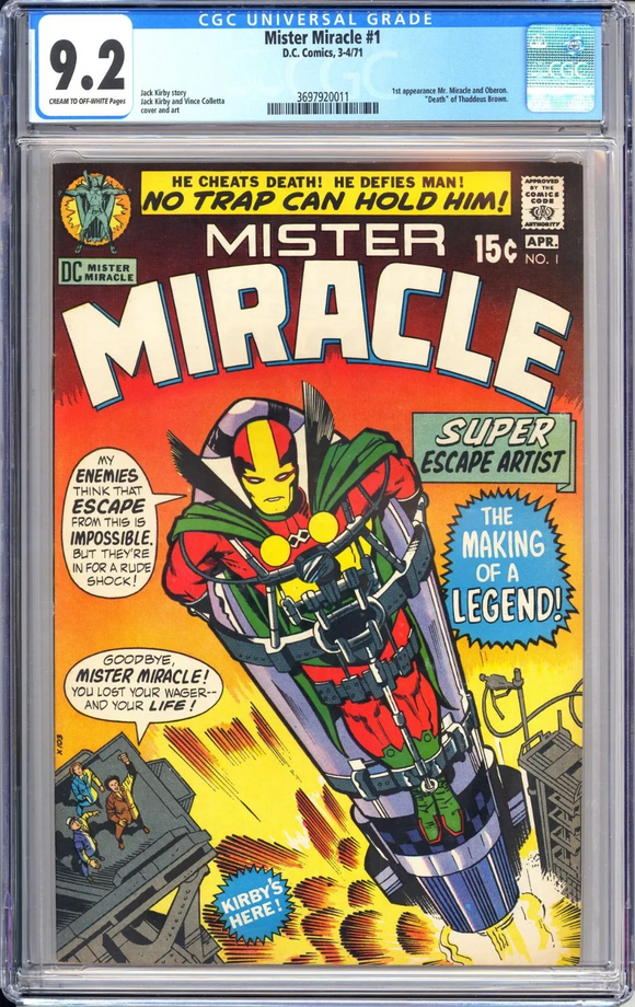 Mister Miracle #1 CGC 9.2 1st appearance Mr. Miracle and Oberon.