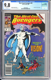 West Coast Avengers #45 CGC 9.8 WP (Newsstand Edition) Avengers #57 cover homage 1st White Vision