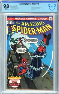 Amazing Spider-Man #148 CBCS 9.8 White Pages, Professor Warren revealed as the Jackal