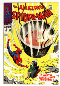 Amazing Spider-Man #61 1968 1st Gwen Stacy cover., Kingpin appearance.