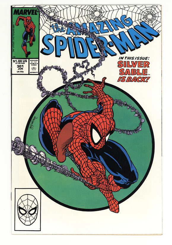 Amazing Spider-Man #301 1988 Key Todd McFarlane Cover
