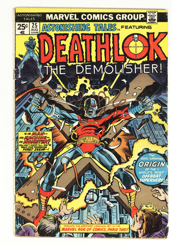 Astonishing Tales #25 1974 1st appearance of Deathlok, (Luther Manning) and Major Ryker, 1st George Perez work