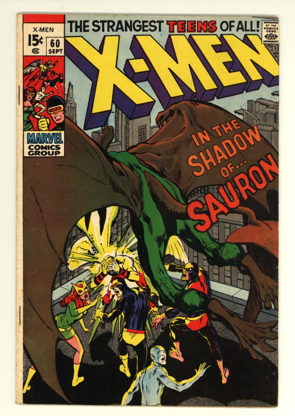 X-Men #60 1969 First appearance of Sauron (Alter Ego of Karl Lykos)