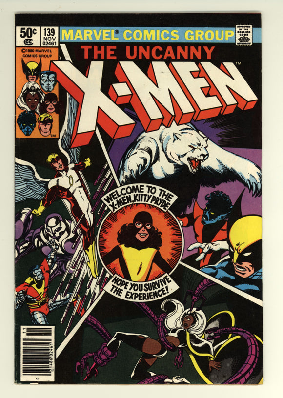 Uncanny X-Men #139 1980 (Newsstand Edition) Variant, Kitty Pryde joins the X-Men