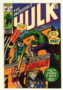 Incredible Hulk #138 (1971) Sandman