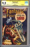 Fantastic Four #55 CGC 9.2 SIGNED JOE SINNOTT & STAN LEE Thing vs. Silver Surfer, 4th Silver Surfer, 3rd on cover
