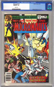 Micronauts #3 CGC 9.8 White Pages