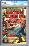 Master of Kung Fu #17 CGC 9.8, Scarce, Starlin art, 1st Black Jack Tarr, Third Shang-Chi