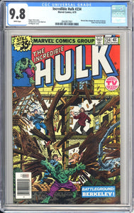Incredible Hulk #234 CGC 9.8 White Pages Marvel Man changes his name to Quasar.