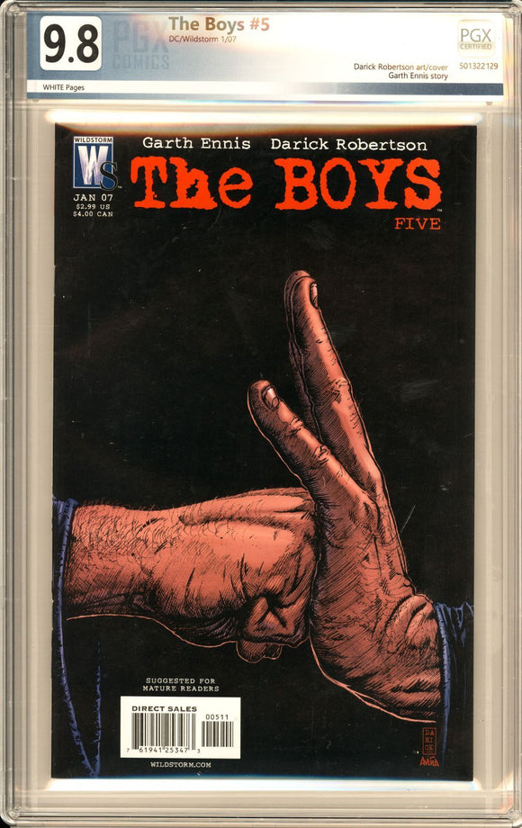 The Boys #5 PGX 9.8 White Pages