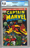 Captain Marvel #27 CGC 9.8 2nd Drax the Destroyer, 3rd Thanos, 1st full appearance of Eros, later named Starfox