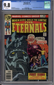 Eternals #1 CGC 9.8 White Pages Origin & 1st appearance of the Eternals.