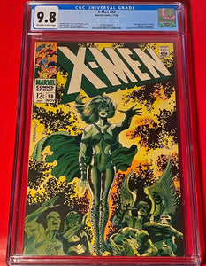 X-Men #50 CGC 9.8 OW/W Pages 2nd appearance of Polaris. Mesmero appearance. Origin of the Beast. New X-Men logo. Classic Steranko Cover